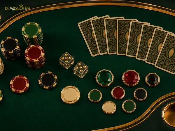 Tampilan turnamen Poker dengan informasi buy-in dan hadiah